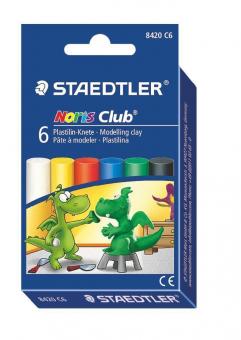 Staedtler Plastilin-Knete Noris Club 6 Farben 