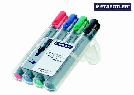 Staedtler® Flipchart-Marker Lumocolor® 356, nachfüllbar, 2 mm, STAEDTLER Box mit 4 Farben 