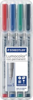 Staedtler Feinschreiber Lumocolor non-permanent S - 4 Farben 