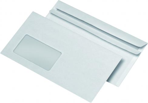 Briefumschläge DIN lang (220x110 mm), mit Fenster, selbstklebend, 72 g/qm, 1.000 Stück 