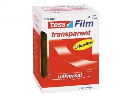 Tesa Film Office Box - transparent 12 Stück 66m x 12mm 