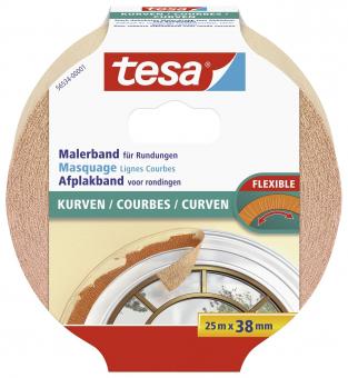 Tesa Maler-Krepp für Rundungen 25m x 38mm 