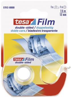Tesa Film doppelseitig klebend inkl. Abroller 7,5m x 12mm 