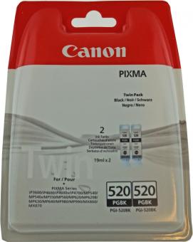 2x Original Canon Patronen PGI-520PGBK Schwarz 