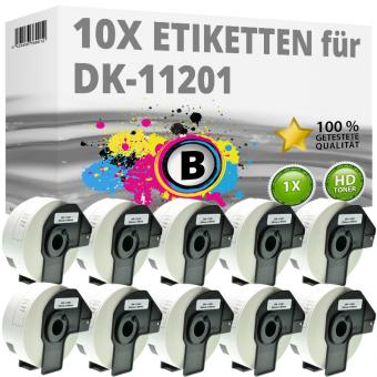 10x Alternativ Brother Adress-Etiketten DK-11201 Label 