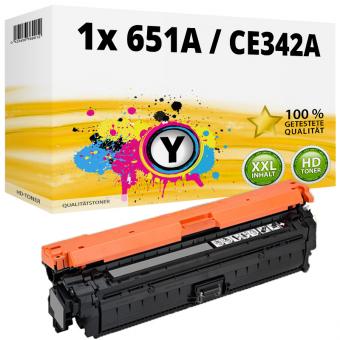 Alternativ HP Toner 651A CE342A Gelb / Yellow 