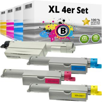 4x Alternativ Xerox Toner 106R0122X Mehrfarbig 