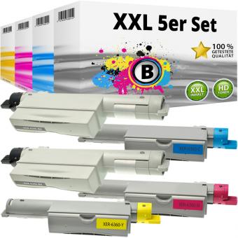 5x Alternativ Xerox Toner 106R0122X Mehrfarbig 