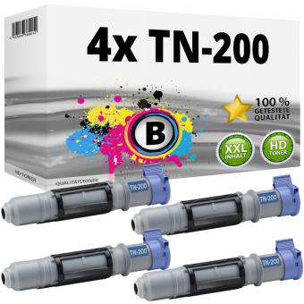 Set 4x XL Alternativ Brother Toner TN-200 