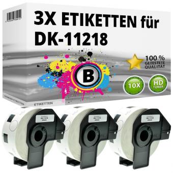 3x Alternativ Brother Mehrzweck-Etiketten DK-11204 Label 