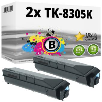 2x Alternativ Toner Kyocera TK-8305K 1T02LK0NL0 Schwarz 