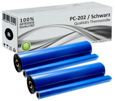 2x Alternativ Brother Thermo-Transfer-Rolle PC-202RF 