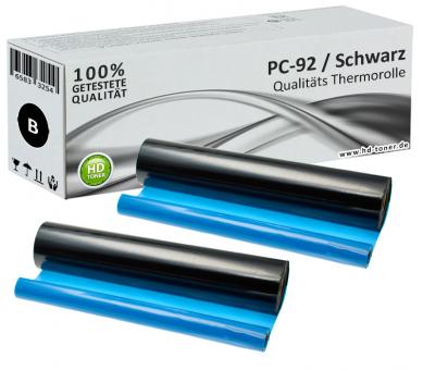 2x Alternativ Brother Thermo-Transfer-Rolle PC-92RF 