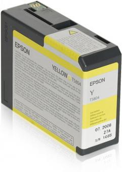 Original Epson Patronen T5804 Gelb 