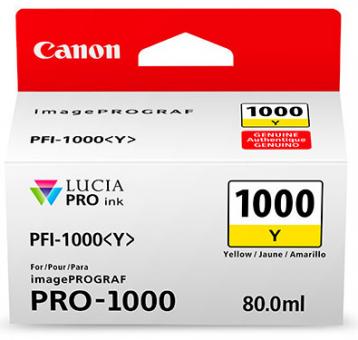 Original Canon Patronen PFI-1000Y Gelb 