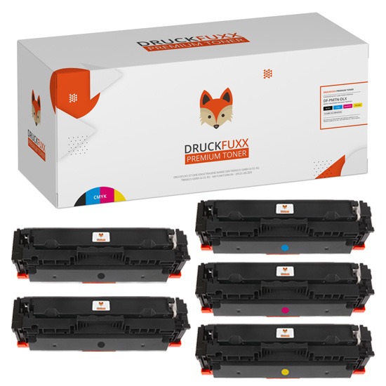 Druckfuxx Premium Toner Multipack Set 5 für HP CF410X CF411X CF412X CF413X 410X 