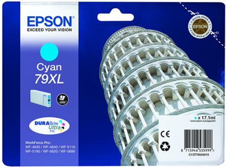 Original Epson Patronen 79XL C13T79024010 Cyan 