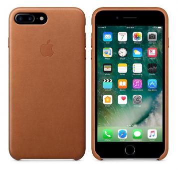 Apple iPhone 7 Plus / 8 Plus Leder Case - Sattelbraun 