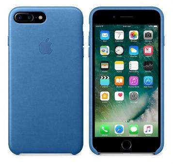 Apple iPhone 7 Plus / 8 Plus Leder Case - Seeblau 