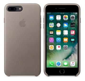 Apple iPhone 7 Plus / 8 Plus Leder Case - Taupe 