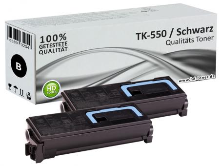 2x Alternativ Kyocera Toner TK-550K Schwarz 