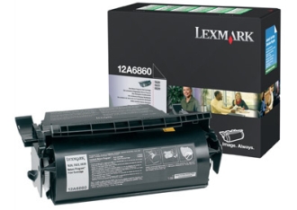 Original Lexmark Toner 12A6860 Schwarz 
