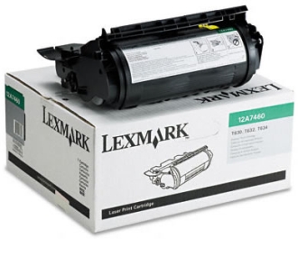 Original Lexmark Toner 12A7460 Schwarz 