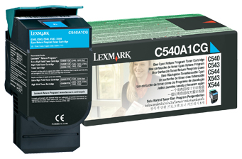Original Lexmark Toner C540A1CG Cyan 