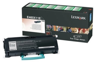 XL Original Lexmark Toner E460X11E Schwarz 