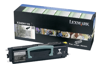 XL Original Lexmark Toner X340H11G Schwarz 