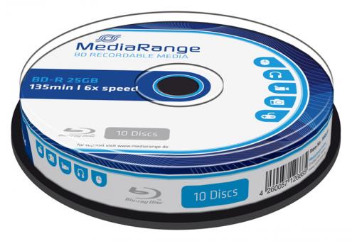 MediaRange BD-R 25 GB 10er Spindel 