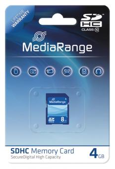 MediaRange SDHC Speicherkarte 4 GB Class 10 