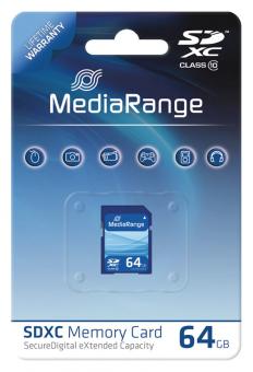 MediaRange SDXC Speicherkarte 64 GB Class 10 