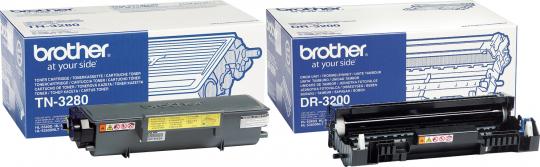 Original Brother Toner TN-3280 + DR-3200 Trommel 