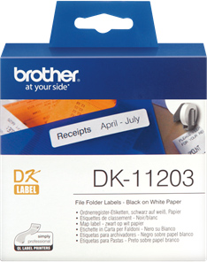 Original Brother Ordnerregister- Etiketten DK-11203 