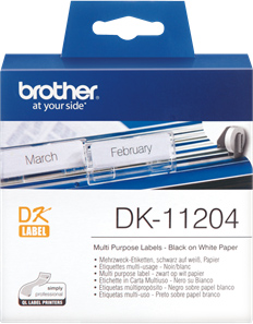 Original Brother Mehrzweck-Etiketten DK-11204 Label 