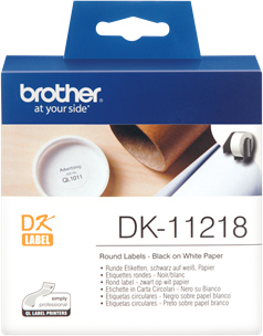 Original Brother runde Etiketten DK-11218 Label 