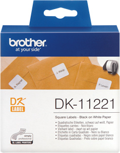 Original Brother quadratische Etiketten DK-11221 Label 