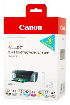 Set Original Canon Patronen 8x CLI-42 