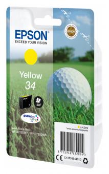 Original Epson Patrone 34 C13T34644010 (Golfball) Gelb 