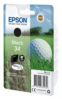 Original Epson Patrone 34 C13T34614010 (Golfball) Schwarz 