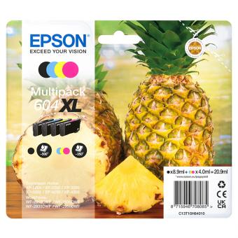 Set 4x Original Epson Patronen 604XL / C13T10H64010 (Ananas) Mehrfarbig 