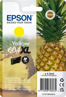Original Epson Patronen 604XL / C13T10H44010 (Ananas) Gelb 