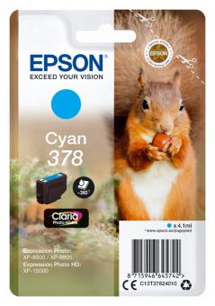 Original Epson Patronen 378 (Eichhörnchen) Cyan 