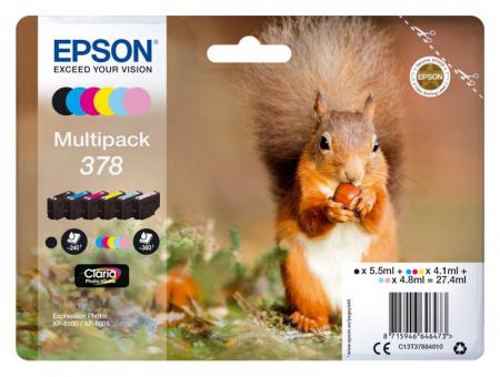 Original Epson Patronen 378 (Eichhörnchen) Set Mehrfarbig 