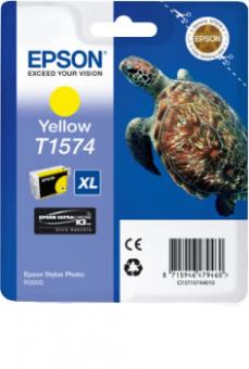Original Epson T1574 (Schildkröte) Druckerpatronen Yellow/gelb XL 