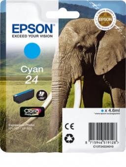 Original Patronen Epson Nr. 24 (Elefant) Cyan 