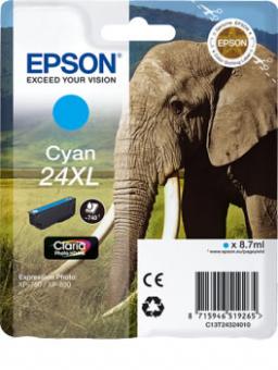 Original Patronen Epson Nr. 24 (Elefant) Cyan XL 