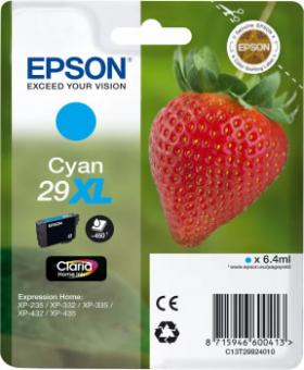 Original Epson Patronen 29 XL T2992 (Erdbeere) Cyan 