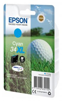Original Epson Patrone 34 XL C13T34724010 (Golfball) Cyan 